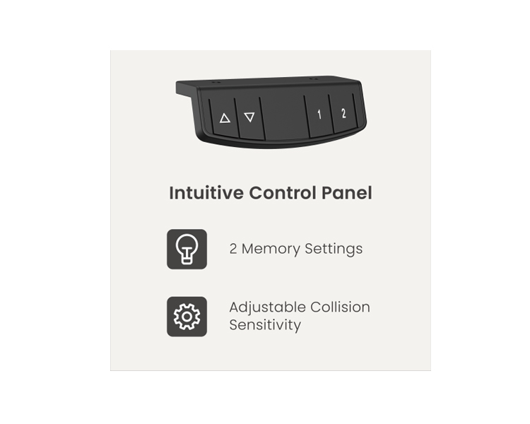 Desk: Vertex VX-1SSD-02B Electric Sit-Stand Desk Matte Black